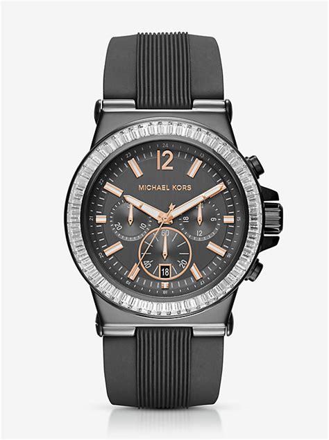 michael kors oversized dylan gunmetal watch|Michael Kors men's dylan watch.